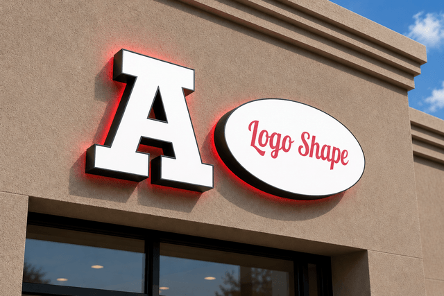 Face & Halo Lit Channel Letters & Logos day view