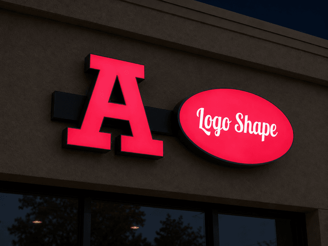 Face Lit Channel Letters & Logos night view