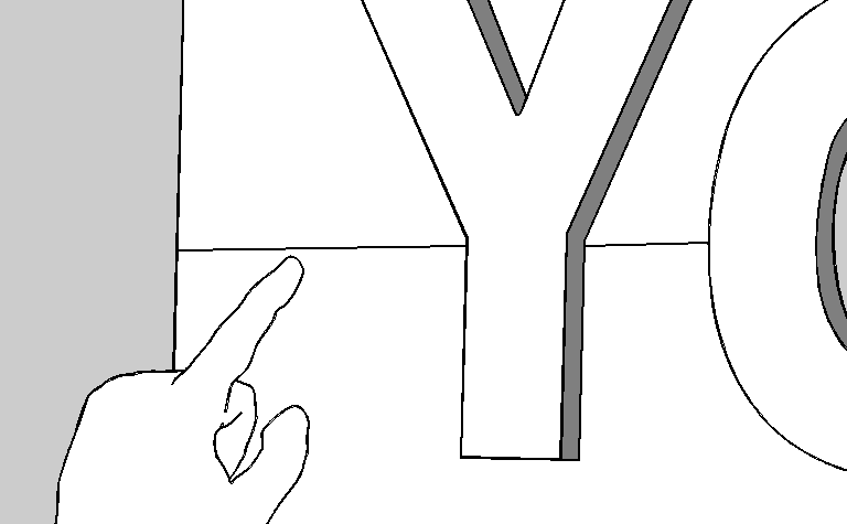 Adhesive installation pattern peeled away after dimensional letters are mounted